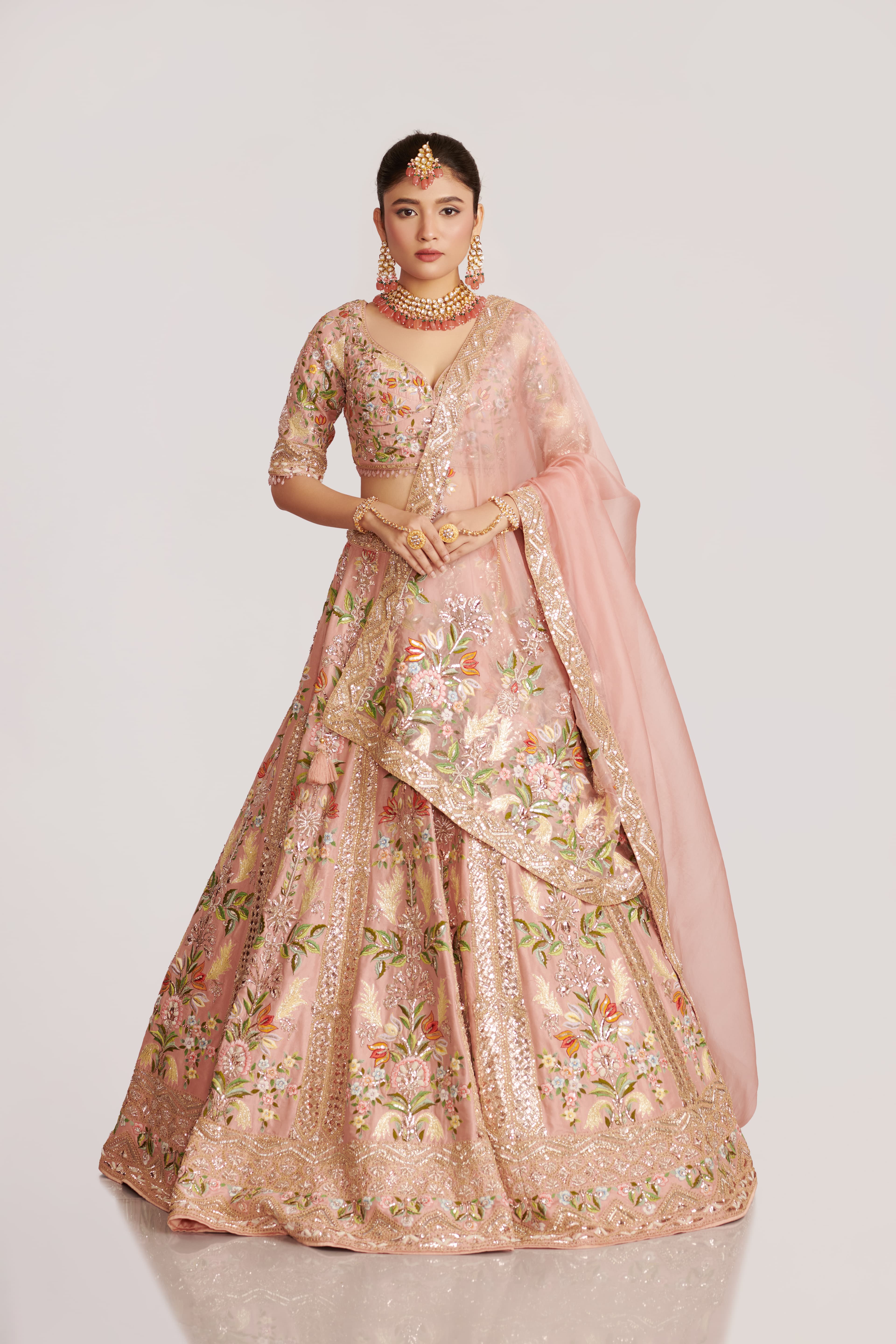 Lehenga with Blouse and Dupatta AS/L/008