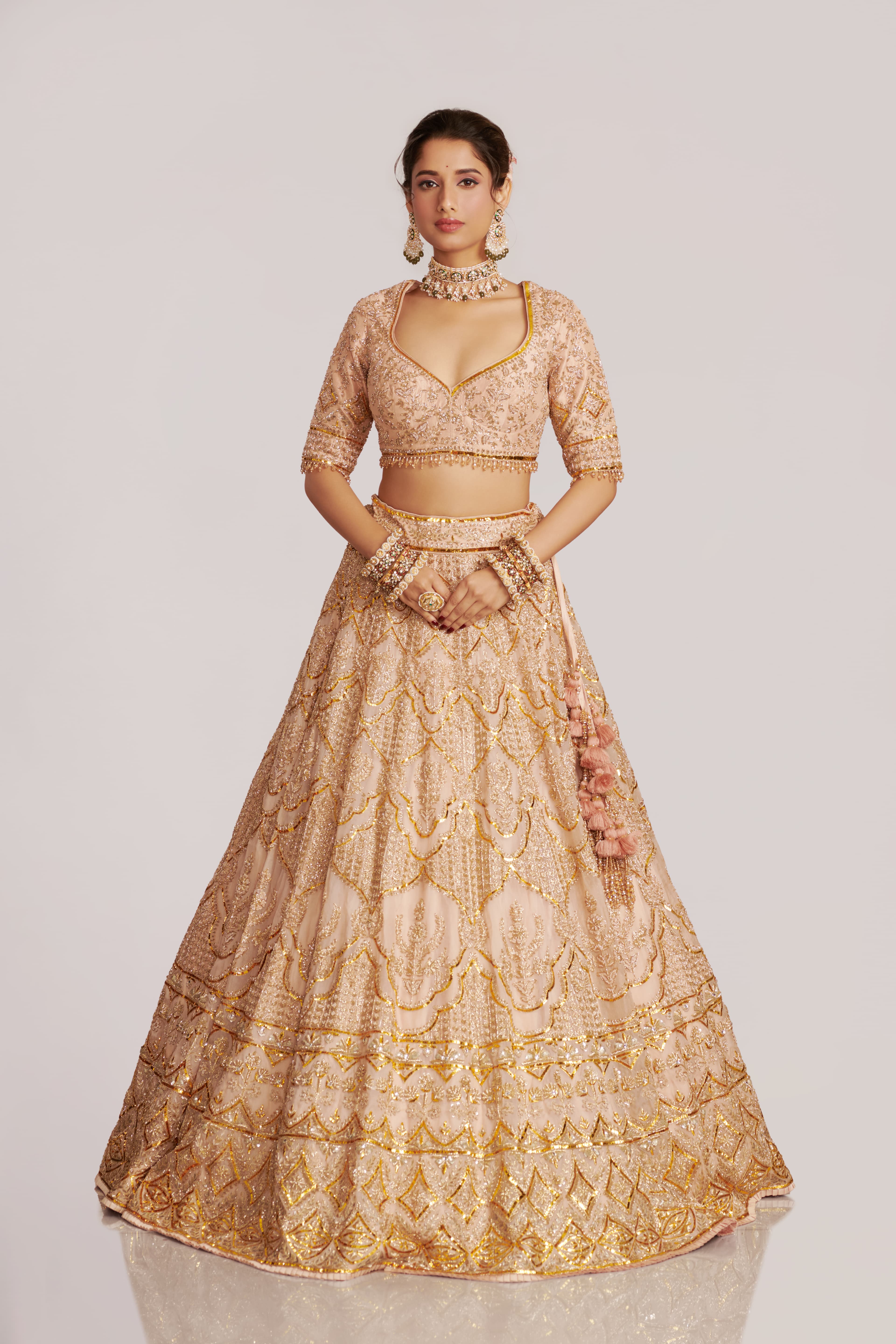 Lehenga with blouse and dupatta AS/L/025
