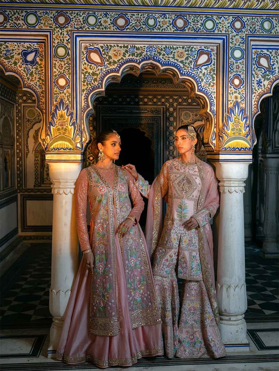 Kurta kalidaar with Cape