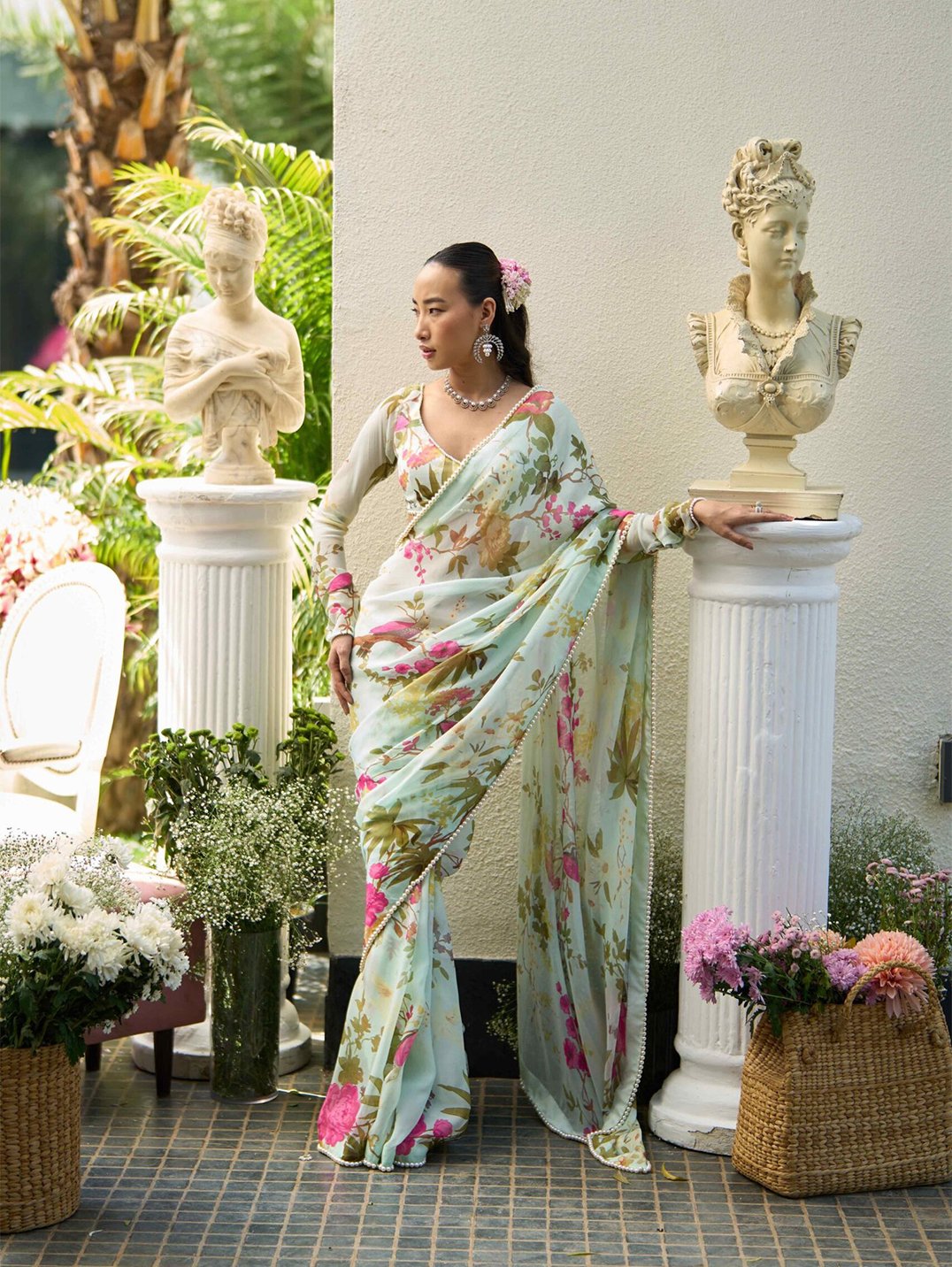 Printed saree