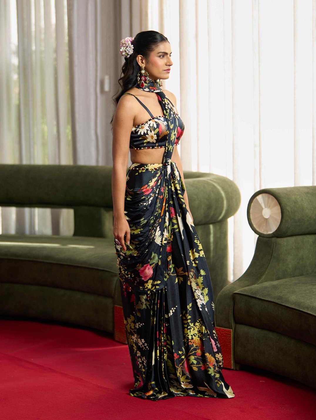Concept saree with Jacket