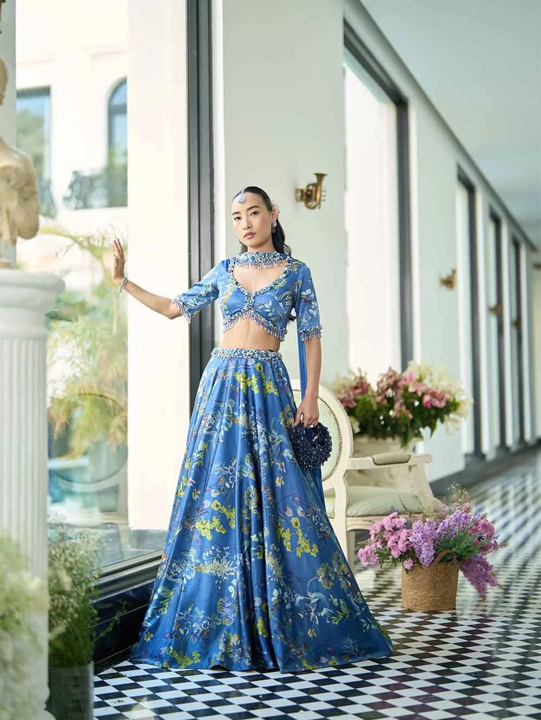 Lehenga with blouse and dupatta