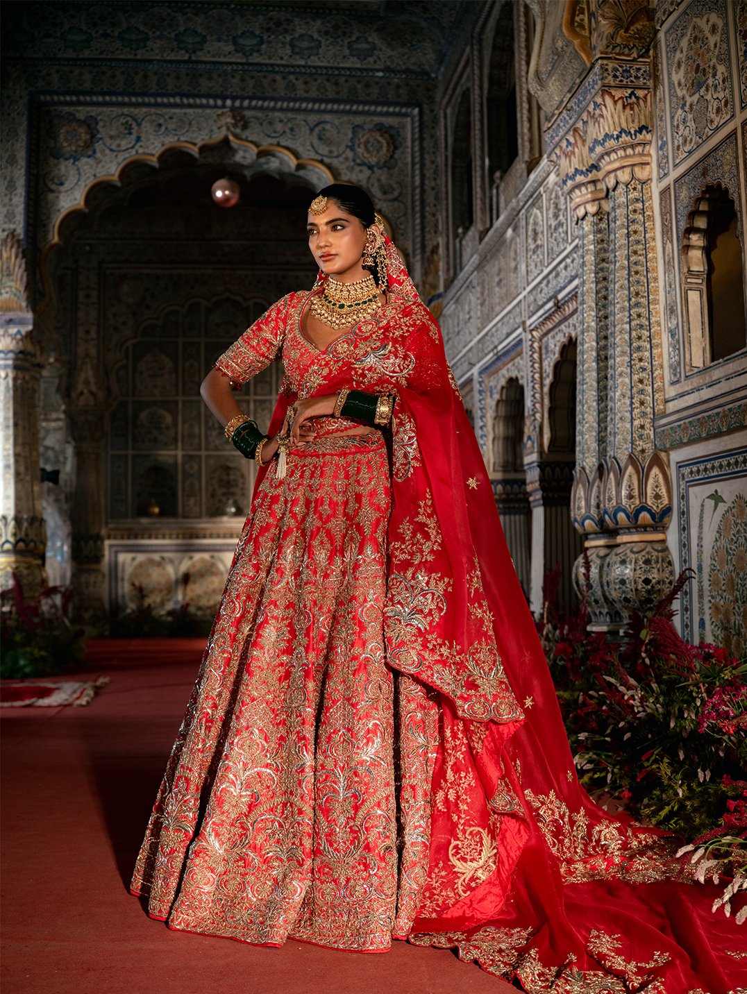 Lehenga with blouse and dupatta