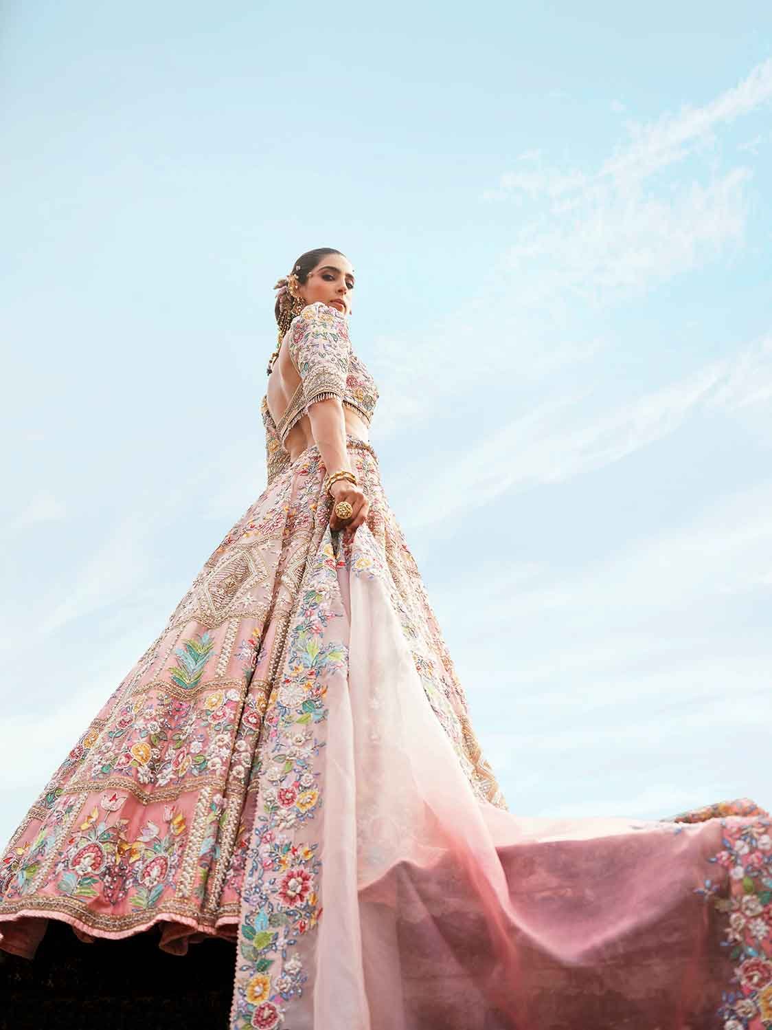 Lehenga with blouse and dupatta