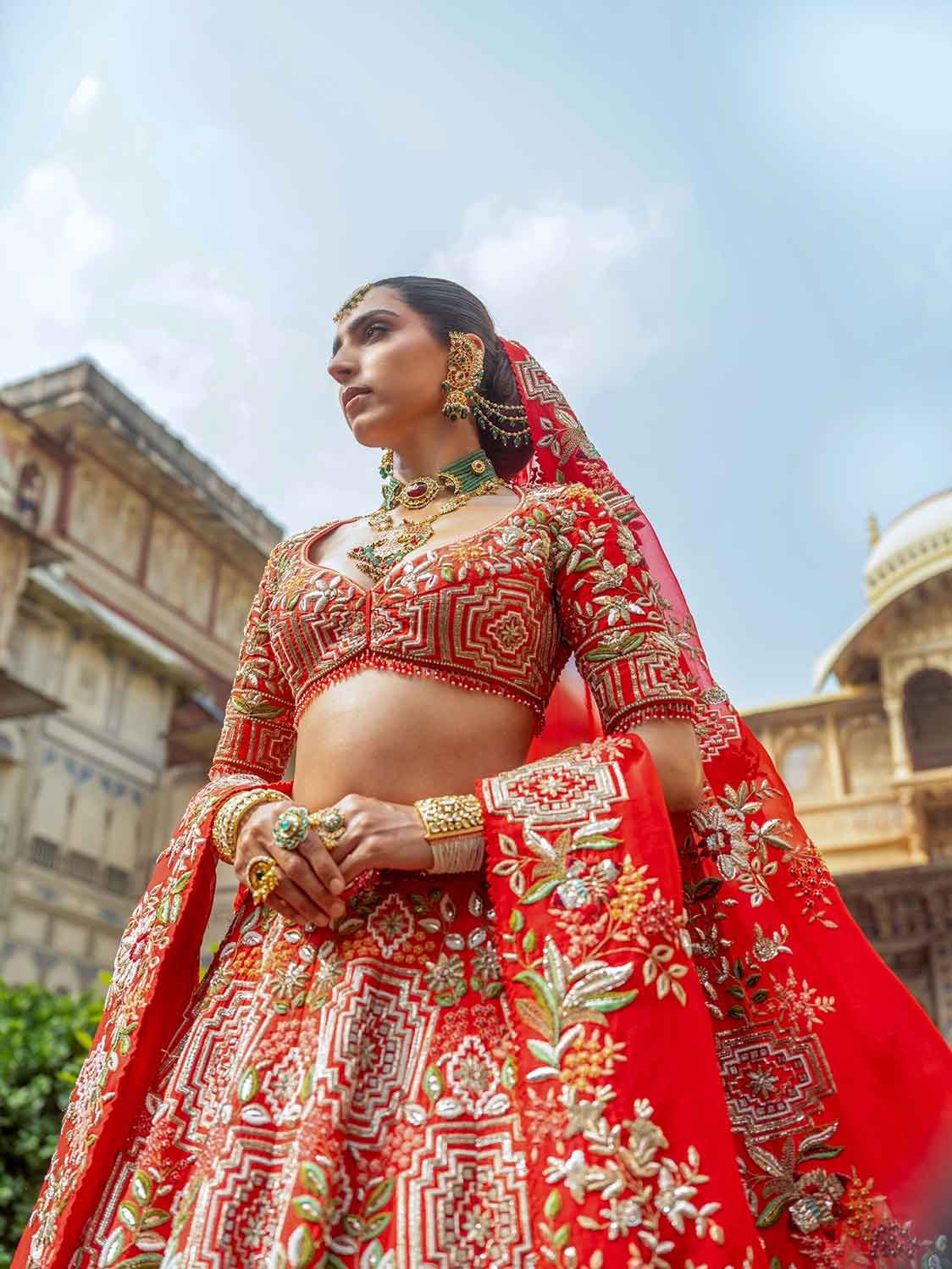 Lehenga with blouse and dupatta