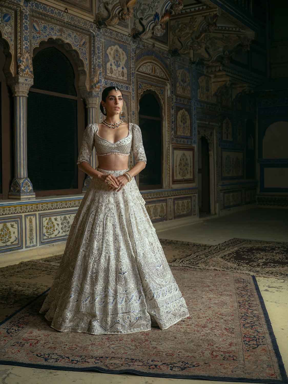 Lehenga with blouse and dupatta
