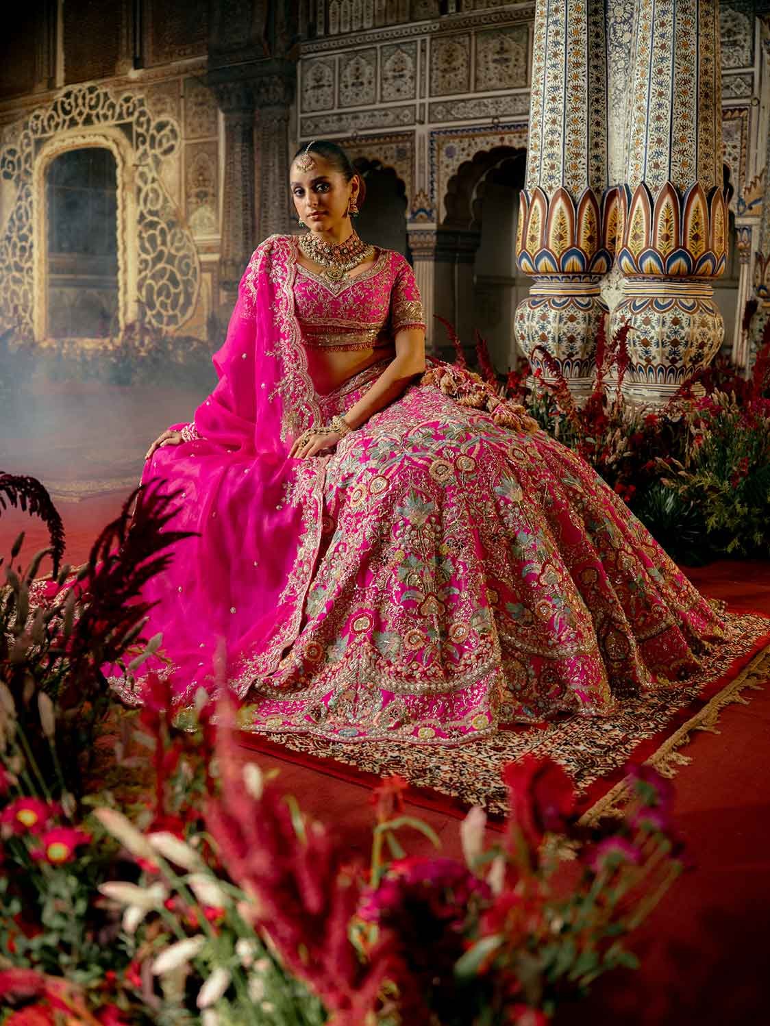 Lehenga with blouse and dupatta