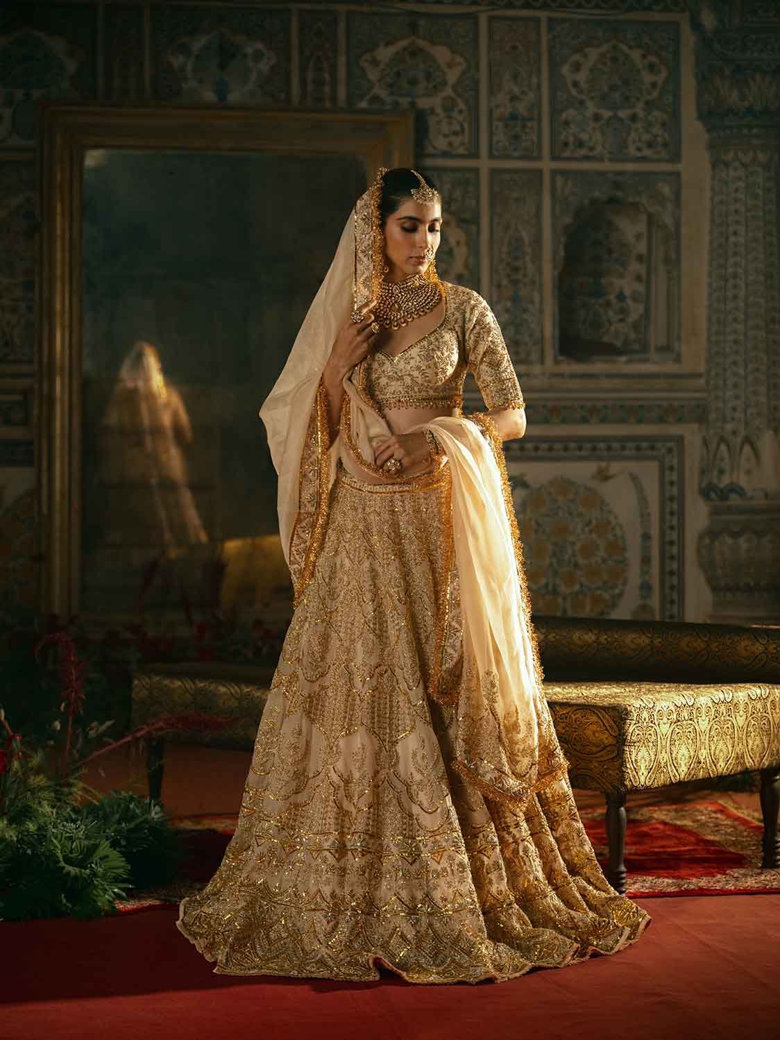 Lehenga with blouse and dupatta