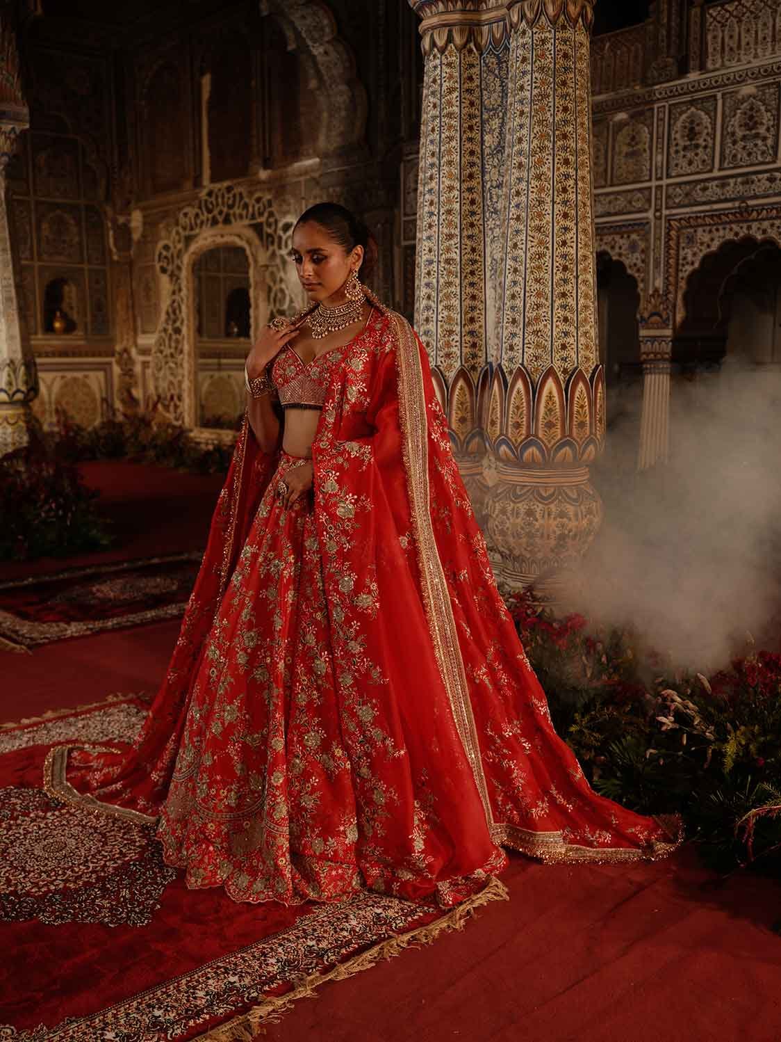 Lehenga with blouse and dupatta